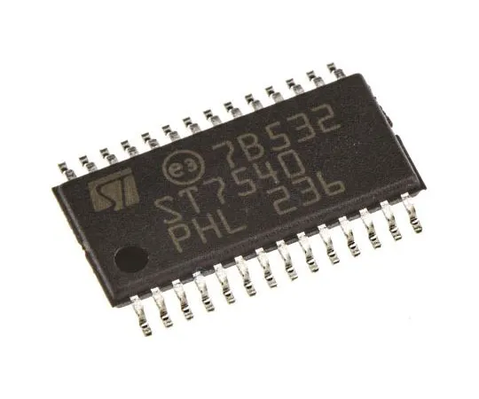 63-7692-51 STMicroelectronics ST7540, Modem Power Line Transceiver FSK, 5 V, 9 V, 12 V, 4.8kBd, 28-Pin, HTSSOP ST7540