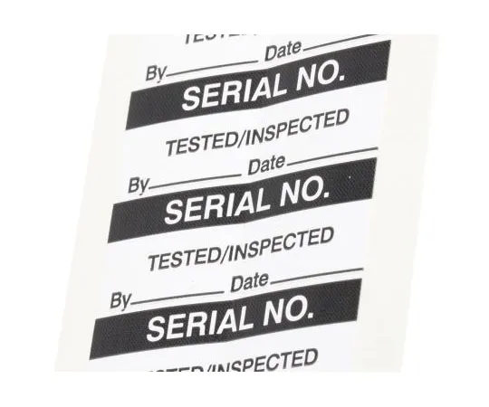 63-7552-12 RS PRO Adhesive Pre-Printed Adhesive Label-Serial No-. Quantity: 140 450-6186