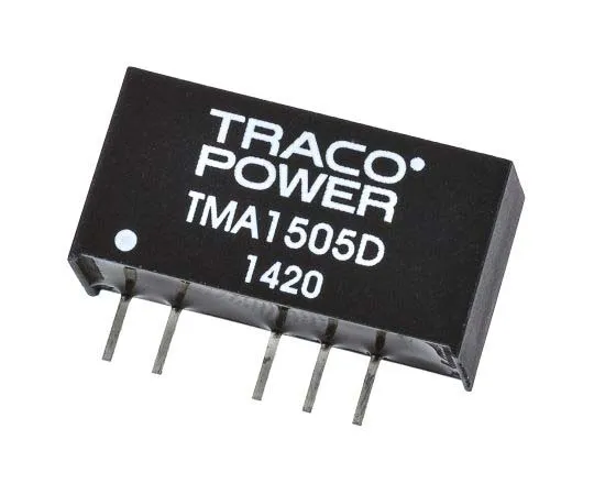 63-7724-33 TRACOPOWER TMA 1W Isolated DC-DC Converter Through Hole, Voltage in 13.5 → 16.5 V dc, Voltage out ±5V dc TMA 1505D