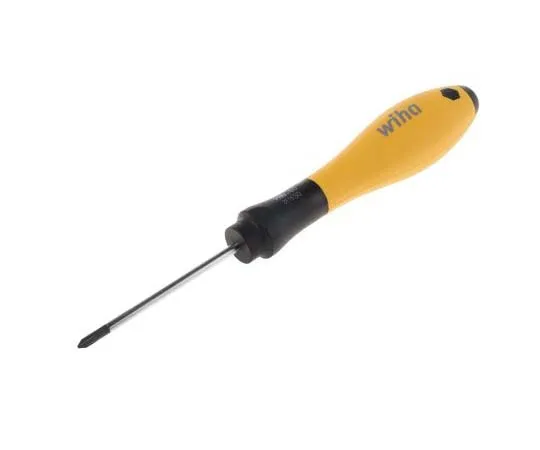 63-7720-01 Wiha Tools Phillips ESD Screwdriver PH0 Tip 60 mm Chrome Vanadium Molybdenum Steel 8184
