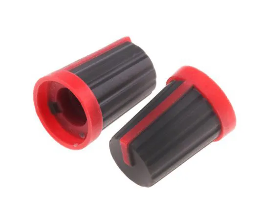 63-7564-10 RS Pro Potentiometer Knob, Push-On Type, 13mm Knob Diameter, Grey, Splined Shaft Type, 6mm Shaft 467-5866