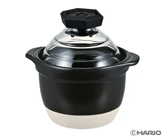 68-5182-34 1~2 rice kettles with glass lids GNR-150-B-W