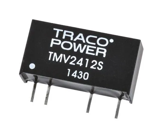 63-7658-30 TRACOPOWER TMV 1W Isolated DC-DC Converter Through Hole, Voltage in 21.6 → 26.4 V dc, Voltage out 12V dc TMV 2412S