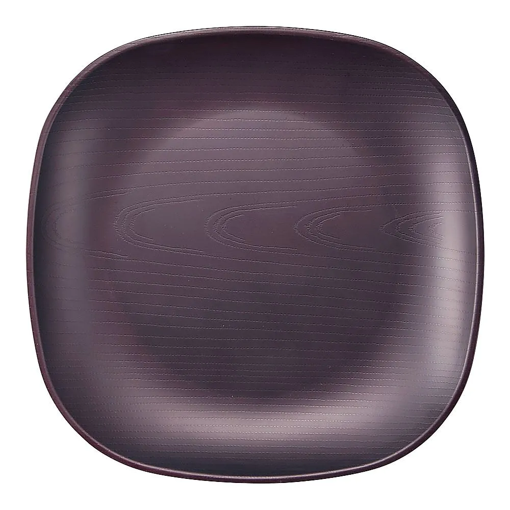 62-6852-24 Wallna Square Plate 25 cm Dark Brown
