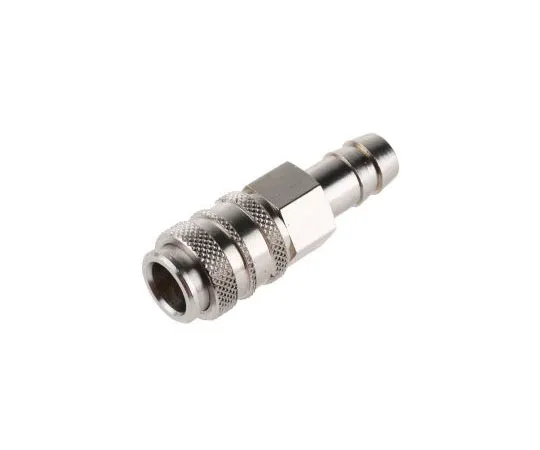 63-7662-53 RS PRO Pneumatic Quick Connect Coupling Brass 9mm Hose Barb 667-1825