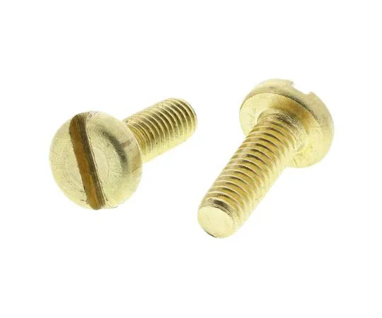 63-7575-49 RS Pro, M4 Pan Head, 12mm Brass Slot0.7 483-1511