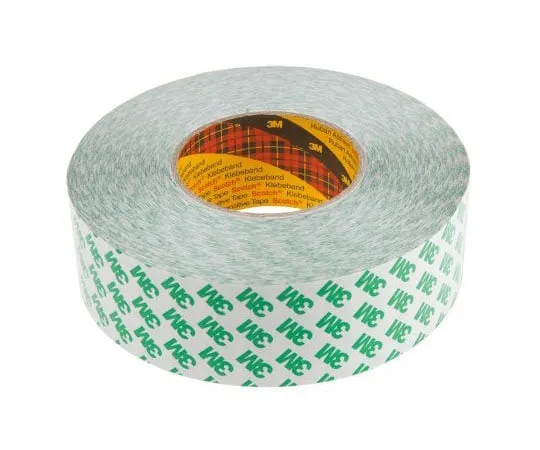 63-7593-63 3M 9087 White Double Sided Plastic Tape, 50mm x 50m 9087 50MMX50M