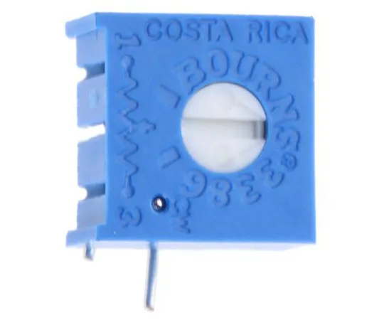 63-7609-08 500Ω Through Hole Trimmer Potentiometer 0.5W Top Adjust Bourns 3386 Series 3386P-1-501LF