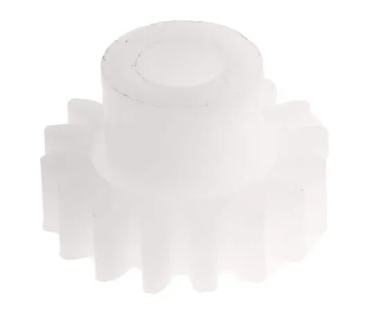 63-7607-54 RS PRO POM 16 Teeth Spur Gear, 12.8mm Pitch Diam. , 8mm Hub Diam. , 4mm Bore Diam. 521-7253