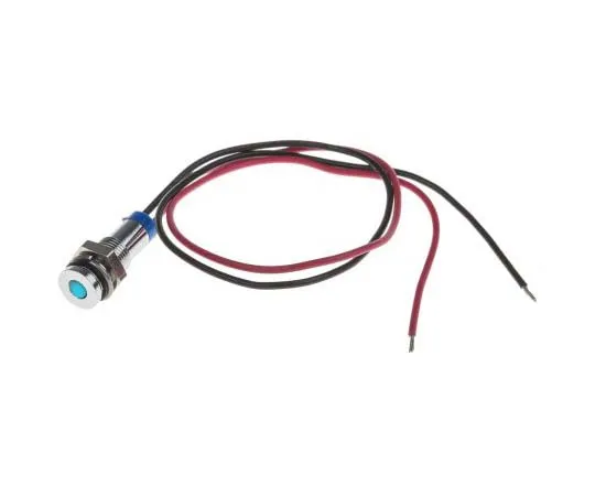 63-7708-65 RS PRO Blue Indicator, 2 V dc, 6mm Mounting Hole Size, Lead Wires Termination, IP67 700-1808