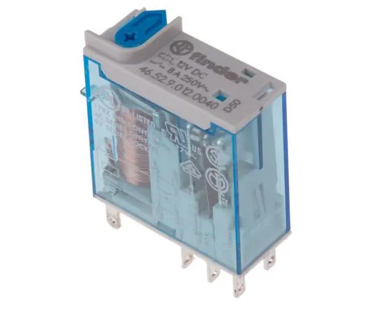 63-7615-78 Finder46 Series DPDT Non-Latching Relay Plug In, 12V dc Coil, 8A 46.52.9.012.0040