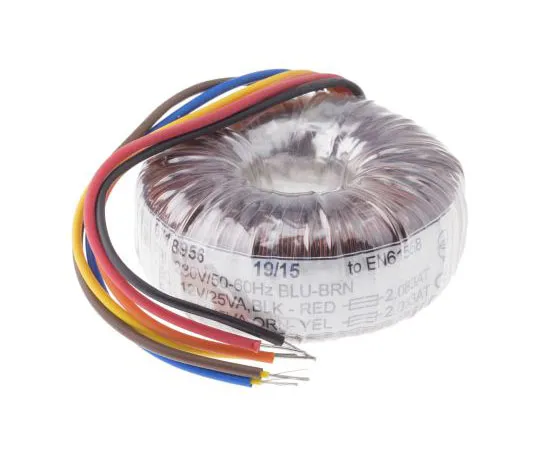 63-7670-61 2 Output Toroidal Transformer, 50VA, 2 x 12V ac 173-0169