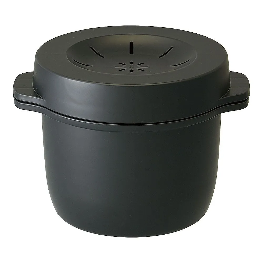64-4185-89 Microwave Steam Rice Maker Black