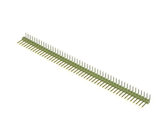 63-7576-86 TE Connectivity AMPMODU MOD II, 50 Way, 1 Row, Right Angle Pin Header 5-826631-0