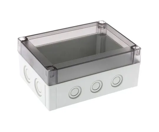 63-7590-96 Fibox Polycarbonate Enclosure, IP66, IP67, 180 x 130 x 75mm PCM 150/75 T ENCLOSURE