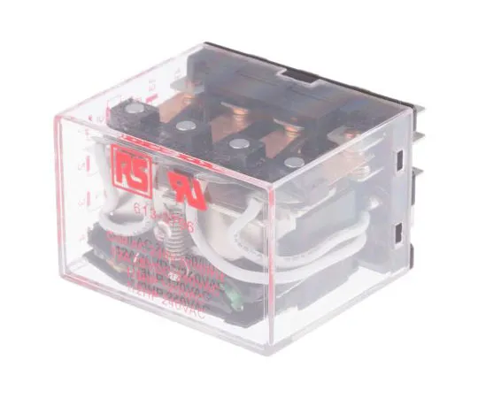 63-7636-16 RS 4PDT Non-Latching Relay Plug In, 240V ac Coil, 12A 613-3796