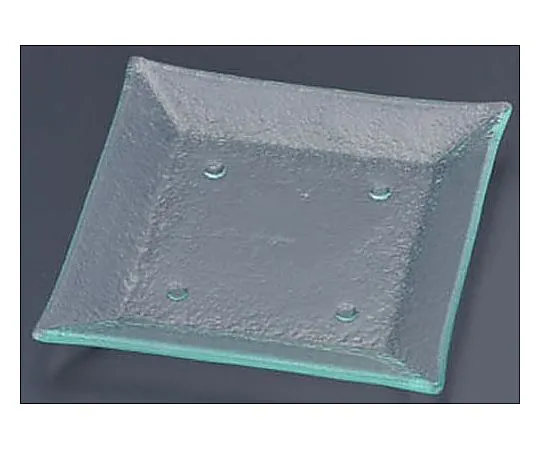 62-6835-65 Tiger Glass Square Plate 185 Clear 163-194-02