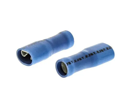 63-7696-37 JST FLVDDF Series Blue Insulated Crimp Receptacle, 4.75 x 0.8mm, 1mm² to 2.6mm², 16AWG to 14AWG FLVDDF2-187A-8