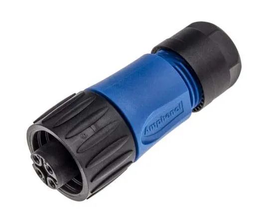 63-7705-18 Amphenol Eco-Mate Series Cable Mount Connector, 3 + PE contacts Socket C016-20D003-210-10