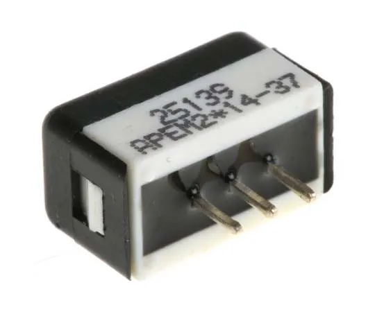 63-7700-55 PCB Slide Switch Single Pole Double Throw (SPDT) On-Off-On 1 A @ 30 V dc Slide 25139NAB