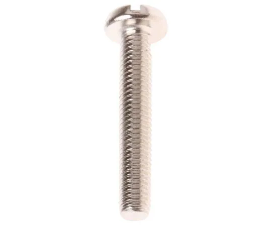 63-7574-31 RS Pro, M5 Pan Head, 30mm Brass Slot Nickel Plated0.8 482-8773