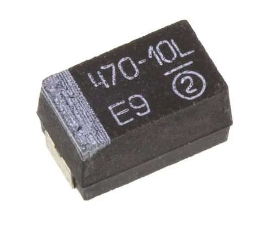 63-7690-70 Vishay Tantalum Capacitor 470μF 10V dc MnO2 Solid ±10% Tolerance TR3 Series TR3E477K010C0100