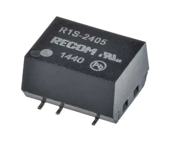 63-7722-92 Recom R1S 1W Isolated DC-DC Converter Surface Mount, Voltage in 21.6 → 26.4 V dc, Voltage out 5V dc R1S-2405