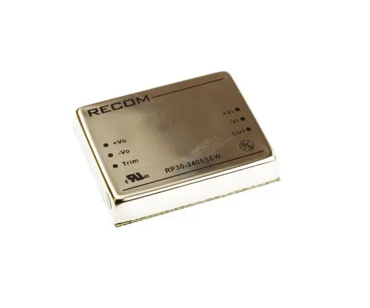 63-7559-85 Recom RP30 EW 30W Isolated DC-DC Converter Through Hole, Voltage in 10 → 40 V dc, Voltage out 5V dc RP30-2405SEW