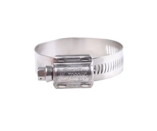 63-7586-89 HI-TORQUE Stainless Steel Slotted Hex Worm Drive, 16mm Band Width, 40mm - 60mm Inside Diameter HTM60P