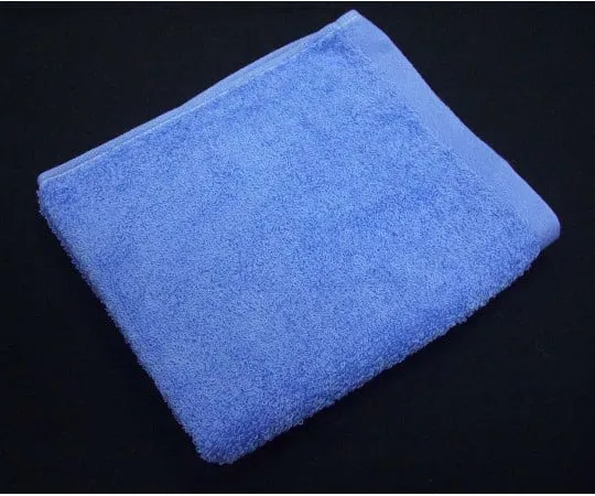 63-7234-14 EBM Mufan Antibacterial Wash Towel #170 (12 Pieces) Blue 340 x 400 8324330