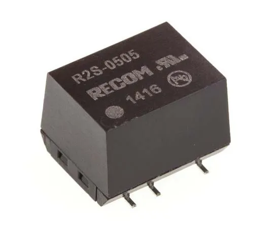 63-7723-03　Recom R2S 2W Isolated DC-DC Converter Surface Mount, Voltage in 4.5 → 5.5 V dc, Voltage out 5V dc　R2S-0505