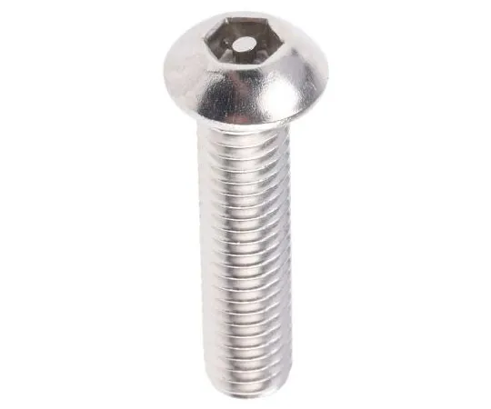 63-7642-57 Plain Button Stainless Steel Tamper Proof Security Screw, M6 x 25mm 621-2861
