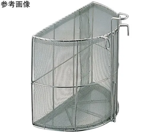 67-2407-98 18-8 Semicircular Soup Draining Strainer (8 Mesh) H255mm 30cm