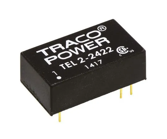 63-7599-85 TRACOPOWER TEL 2 2W Isolated DC-DC Converter Through Hole, Voltage in 18 → 36 V dc, Voltage out ±12V dc TEL 2-2422