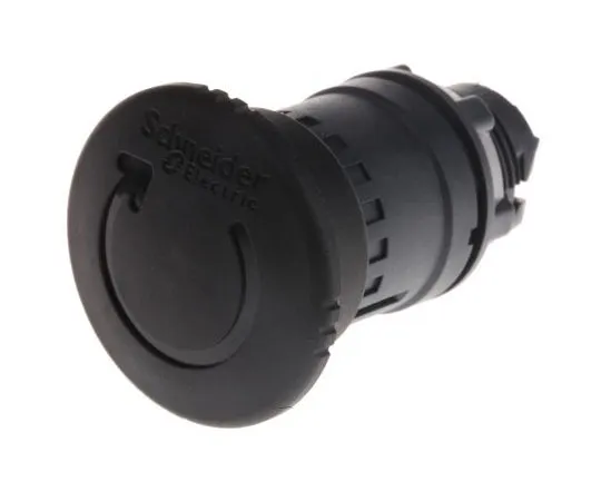 63-7632-10 Schneider Electric Harmony XB5 Series, Black Push Button Head, Turn to Release, 22mm Cutout ZB5AS52