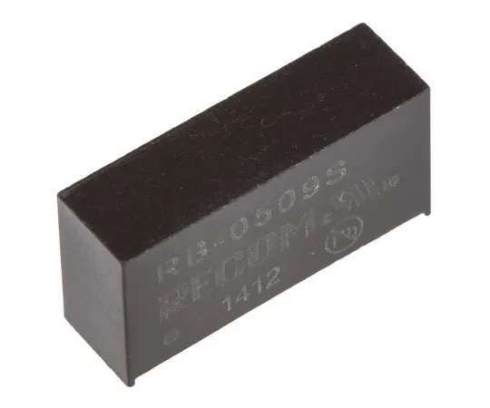 63-7672-24 Recom RB 1W Isolated DC-DC Converter Through Hole, Voltage in 4.5 → 5.5 V dc, Voltage out 9V dc RB-0509S