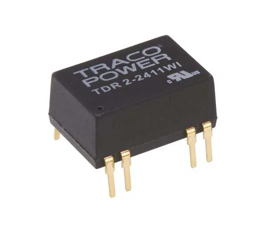 63-7724-91 TRACOPOWER TDR 2WI 2W Isolated DC-DC Converter Through Hole, Voltage in 9 → 36 V dc, Voltage out 5V dc TDR 2-2411WI