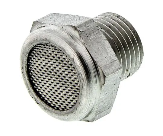 63-7556-49 Legris 0682 Stainless Steel 12bar Pneumatic Silencer, Threaded, G 1/8 Male 0682 00 10