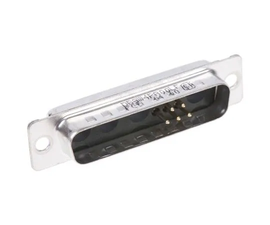 63-7624-23 Amphenol FCI DW Series Cable Mount, 9 Pin D-sub Connector Plug, Shell Size B Mixed Contact D-Sub DB9W4PA00LF