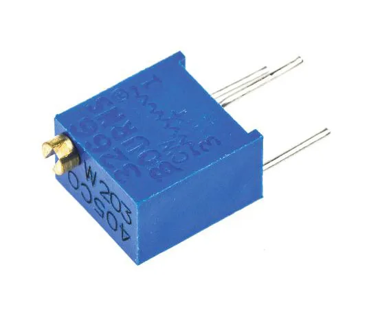 63-7608-01 20kΩ Through Hole Trimmer Potentiometer 0.25W Top Adjust Bourns 3266 Series 3266W-1-203LF