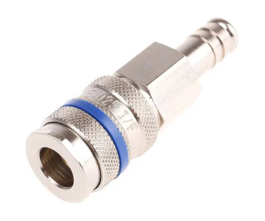63-7662-80　RS PRO Pneumatic Quick Connect Coupling Steel 10mm Hose Barb　667-1920