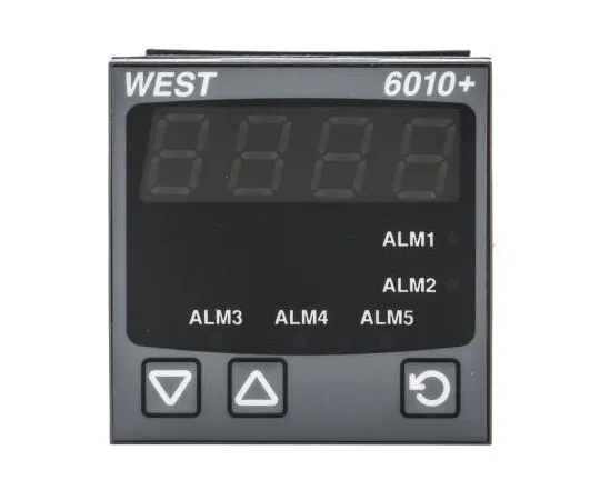 63-7645-09　West Instruments P6010-2100-000 , LED Process Indicator for RTD, Thermocouples, 45mm x 45mm　P6010-2100-000