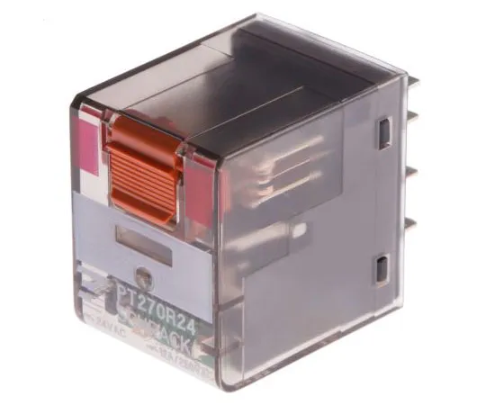 63-7616-47 TE ConnectivityPT DPDT Non-Latching Relay PCB Mount, 24V ac Coil, 12A PT270R24 1415002-1