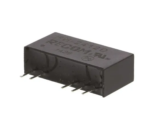 63-7672-51 Recom RH 1W Isolated DC-DC Converter Through Hole, Voltage in 21.6 → 26.4 V dc, Voltage out ±12V dc RH-2412D