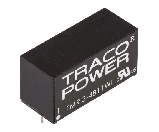 63-7658-15 TRACOPOWER TMR 3WI 3W Isolated DC-DC Converter Through Hole, Voltage in 18 → 75 V dc, Voltage out 5V dc TMR 3-4811WI