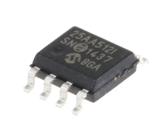 63-7695-15 Microchip, 512kbit Serial EEPROM Memory, 250ns 8-Pin SOIC SPI 25AA512-I/SN