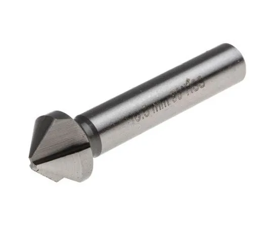 63-7674-62 RS PRO HSS 63 mm 90° Countersink Drill Bit, 16.5mm Head Diameter, 3 Flutes 673-8717