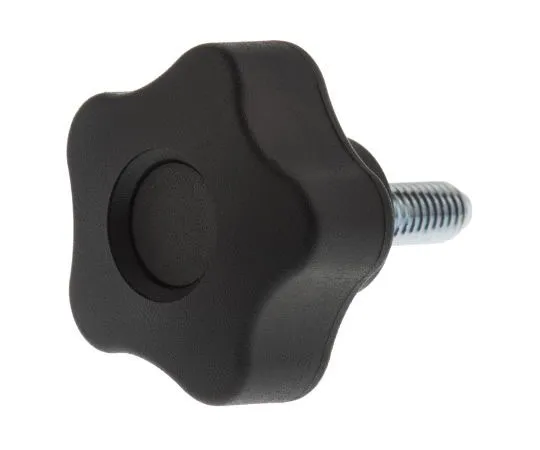 63-7550-79 Elesa Black Polymer Knob 69851, M6 x 16 69851