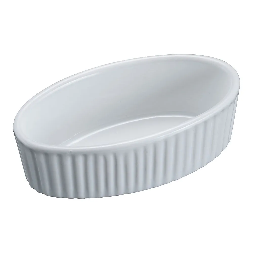 62-6821-85 Heat Resistant Porcelain Elliptical Souffle S