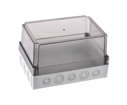 63-7591-01 Fibox Polycarbonate Enclosure, IP66, IP67, 255 x 180 x 150mm PCM 200/150 T ENCLOSURE